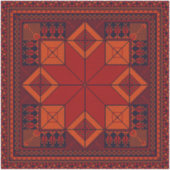 Traditioneel Palestina borduurwerk patroon Sticker (Voorkant)