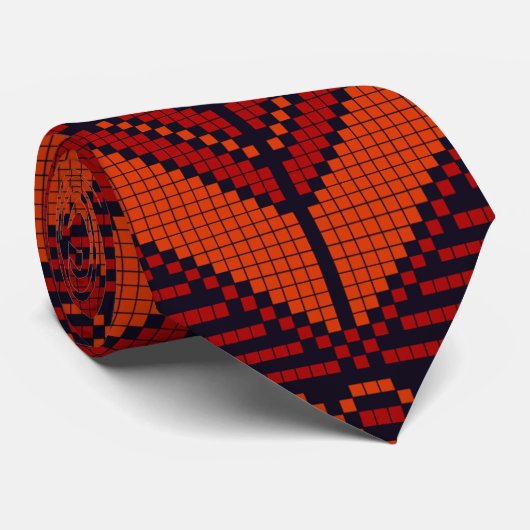 Traditioneel Palestina borduurwerk patroon Stropdas (Opgerold)