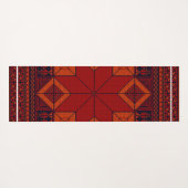 Traditioneel Palestina borduurwerk patroon Yogamat (Achterkant (horizontaal))