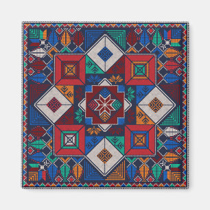 Traditioneel Palestina Borduurwerk tatreez kleurri Magneet