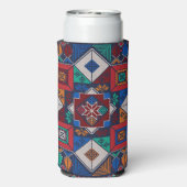 Traditioneel Palestina Borduurwerk tatreez kleurri Seltzer Blikjeskoeler (Seltzer Achterkant)