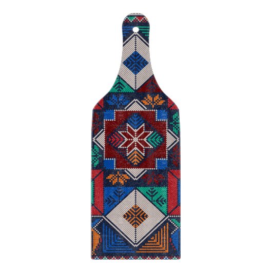 Traditioneel Palestina Borduurwerk tatreez kleurri Snijplank (Voorkant)