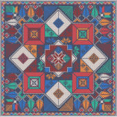 Traditioneel Palestina Borduurwerk tatreez kleurri Sticker (Voorkant)