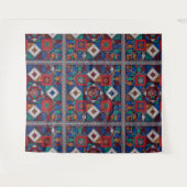 Traditioneel Palestina Borduurwerk tatreez kleurri Wandkleed (Voorkant (horizontaal))