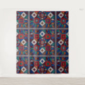 Traditioneel Palestina Borduurwerk tatreez kleurri Wandkleed (Voorkant)