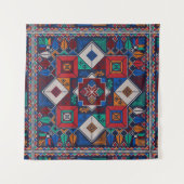 Traditioneel Palestina Borduurwerk tatreez kleurri Wandkleed (Voorkant)