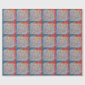 Traditioneel Patchwork Geometrisch Cadeaupapier (Vlak)