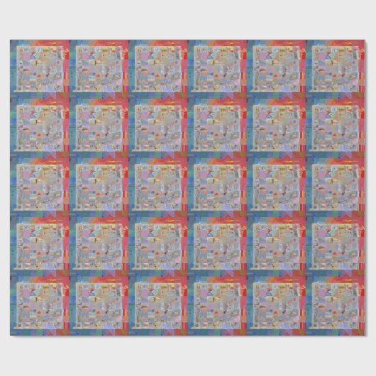 Traditioneel Patchwork Geometrisch Cadeaupapier (Vlak)