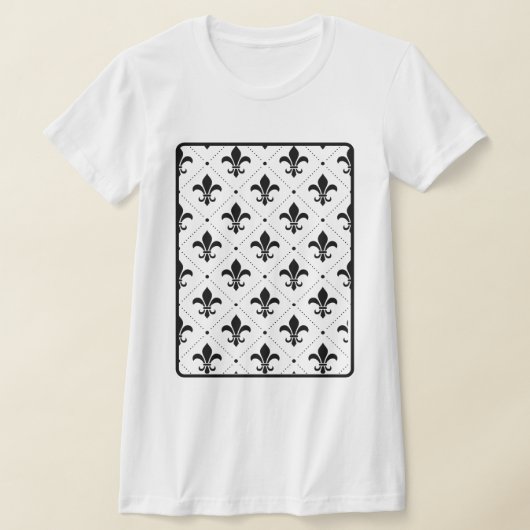 Traditioneel patroon koninklijke lelie t-shirt (Laagn)