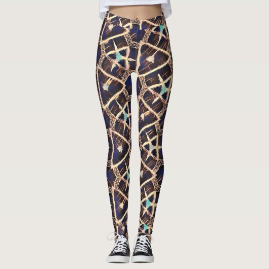 traditioneel patroon leggings (Voorkant)