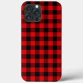 Traditioneel patroon met rode zwarte bufferplaat Case-Mate iPhone case (Achterkant)