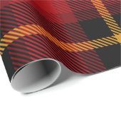 Traditioneel patroon met Tartartan Cadeaupapier (Rol Hoek)