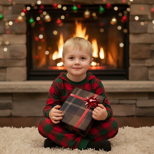 Traditioneel patroon met Tartartan Cadeaupapier