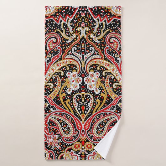 traditioneel patroon van de indiase paisley badhanddoek (Badhanddoek)