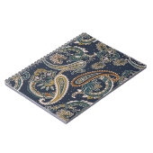 Traditioneel patroon van de Indiase Paisley op de  Notitieboek (Linkerzijde)