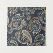 Traditioneel patroon van de Indiase Paisley op de  Wandkleed (Voorkant)