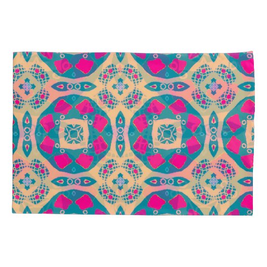 Traditioneel, Peruaanse lappendeken, tegel Kussensloop (Achterkant)