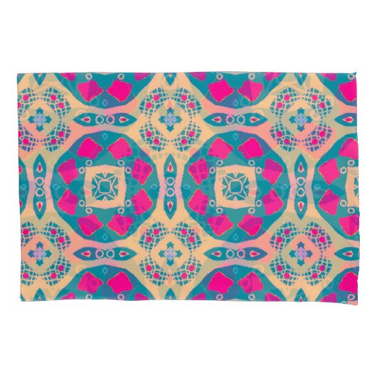 Traditioneel, Peruaanse lappendeken, tegel Kussensloop (Voorkant)