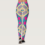 Traditioneel, Peruaanse lappendeken, tegel Leggings (Achterkant)
