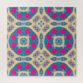 Traditioneel, Peruaanse lappendeken, tegel Legpuzzel (Verticaal)