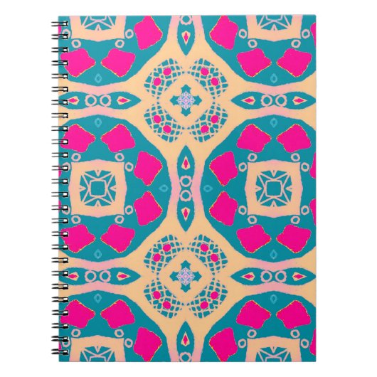 Traditioneel, Peruaanse lappendeken, tegel Notitieboek (Voorkant)