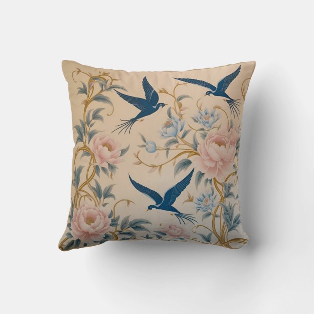 Traditioneel Perzisch design vierkant kussen (Achterkant)