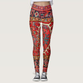 Traditioneel Perzisch tapeontwerp Leggings (Voorkant)