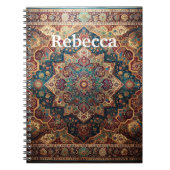 Traditioneel Perzisch tapijt met jouw naam Notitieboek (Voorkant)