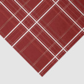 Traditioneel Plaid Gezellig Cabin Bourgondië Goud  Tissuepapier (Detail)