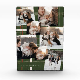 Traditioneel Plaid Gezellig Groen Kerstcadeau 8 Fotoblokken