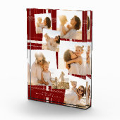 Traditioneel Plaid Gezellig Rood Kerstcadeau Multi Fotoblokken (Rechts)