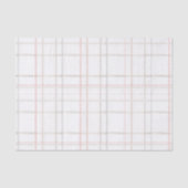 Traditioneel Plaid Gezellige Cabin Wit Goud cadeau Tissuepapier (Voorkant)