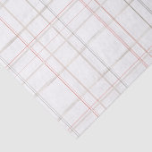 Traditioneel Plaid Gezellige Cabin Wit Goud cadeau Tissuepapier (Detail)