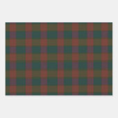 Traditioneel Plaid/Tartan vakantieverpakkingspapie Inpakpapier Vel (Voorkant)