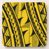 Traditioneel polynesiaans stamontwerp/tattoo drankjes onderzetter (Voorkant)