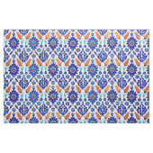 Traditioneel Portugees Azulejo Floral Tile Pattern Stof (Fat Quarter)