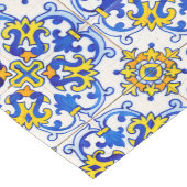 Traditioneel Portugees Azulejo Pattern Lange Tafelloper (Hoek)