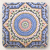 Traditioneel Portugees Azulejo Tile Pattern Bier Onderzetter (Voorkant)