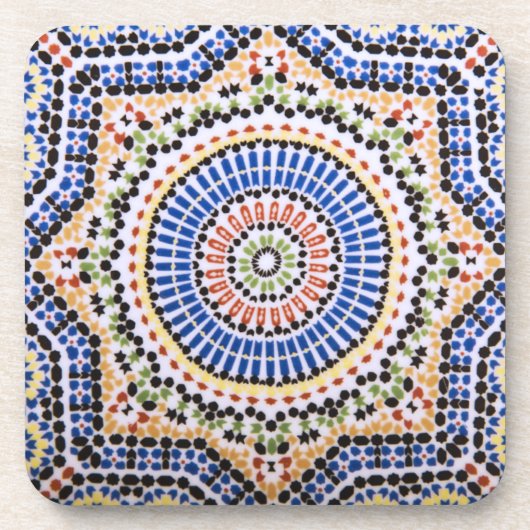 Traditioneel Portugees Azulejo Tile Pattern Bier Onderzetter (Voorkant)