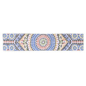 Traditioneel Portugees Azulejo Tile Pattern Korte Tafelloper (Horizontaal)