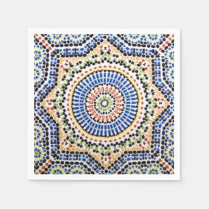 Traditioneel Portugees Azulejo Tile Pattern Servet