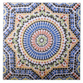 Traditioneel Portugees Azulejo Tile Pattern Tegeltje (Voorkant)