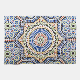 Traditioneel Portugees Azulejo Tile Pattern Theedoek