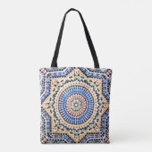 Traditioneel Portugees Azulejo Tile Pattern Tote Bag (Achterkant)