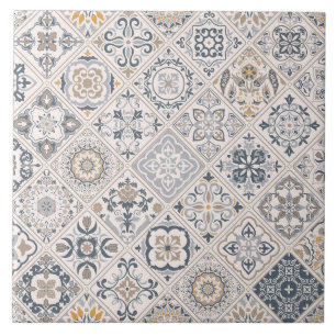 Traditioneel Portugees en Spaans Boho ornament Tegeltje
