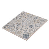Traditioneel Portugees en Spaans Boho ornament Tegeltje (Zijkant)