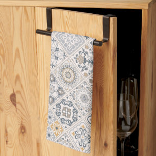 Traditioneel Portugees en Spaans Boho ornament Theedoek