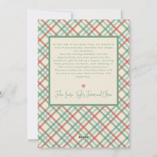 Traditioneel prettige feestdagen Minimaal 1 foto E Feestdagenkaart (Achterkant)