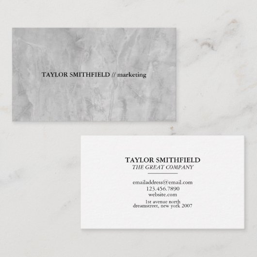  traditioneel professioneel, eenvoudig visitekaartje (Voorkant / Achterkant)