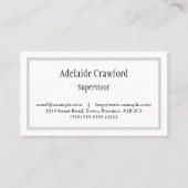 Traditioneel professioneel Visitekaartje (Voorkant)